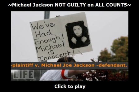 Michael Jackson not guilty on all counts