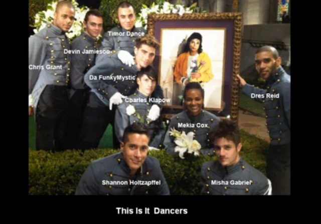 Michael Jackson's dancers at the burial