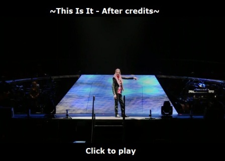 Michael Jackson's This Is It - after credits