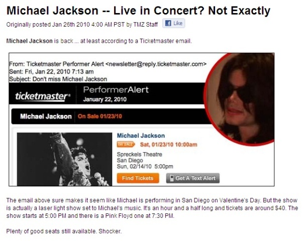 Michael Jackson live in concert